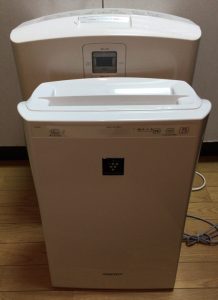 ダイキンとシャープ空気清浄機との比較画像