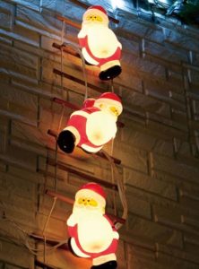 自宅クリスマスイルミネーション サンタさん画像