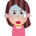 焦る奥さんの画像