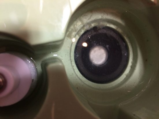 超音波加湿器の掃除　振動版画像