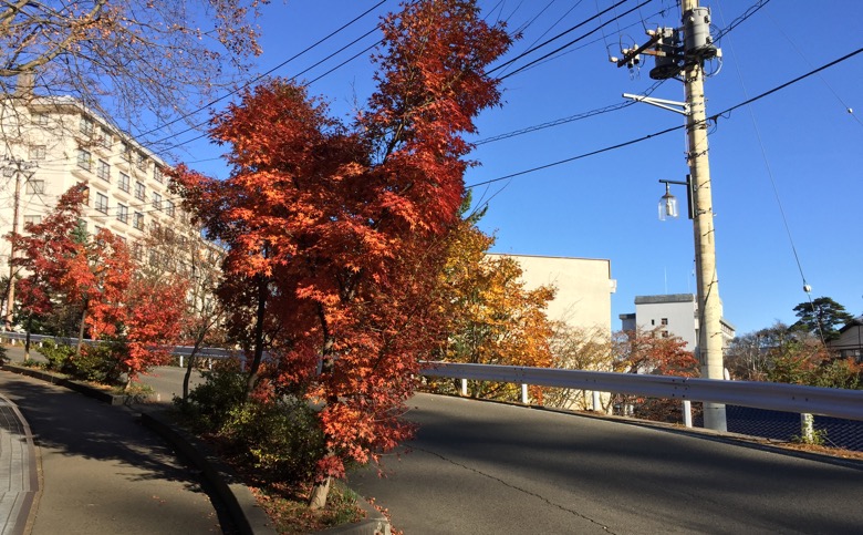 草津温泉の紅葉2017