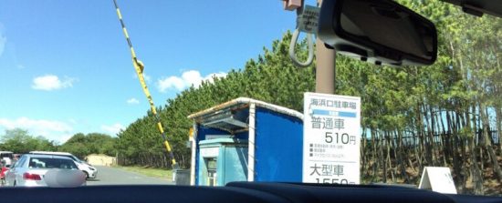 ひたち海浜公園ネモフィラに近い海浜口駐車場画像